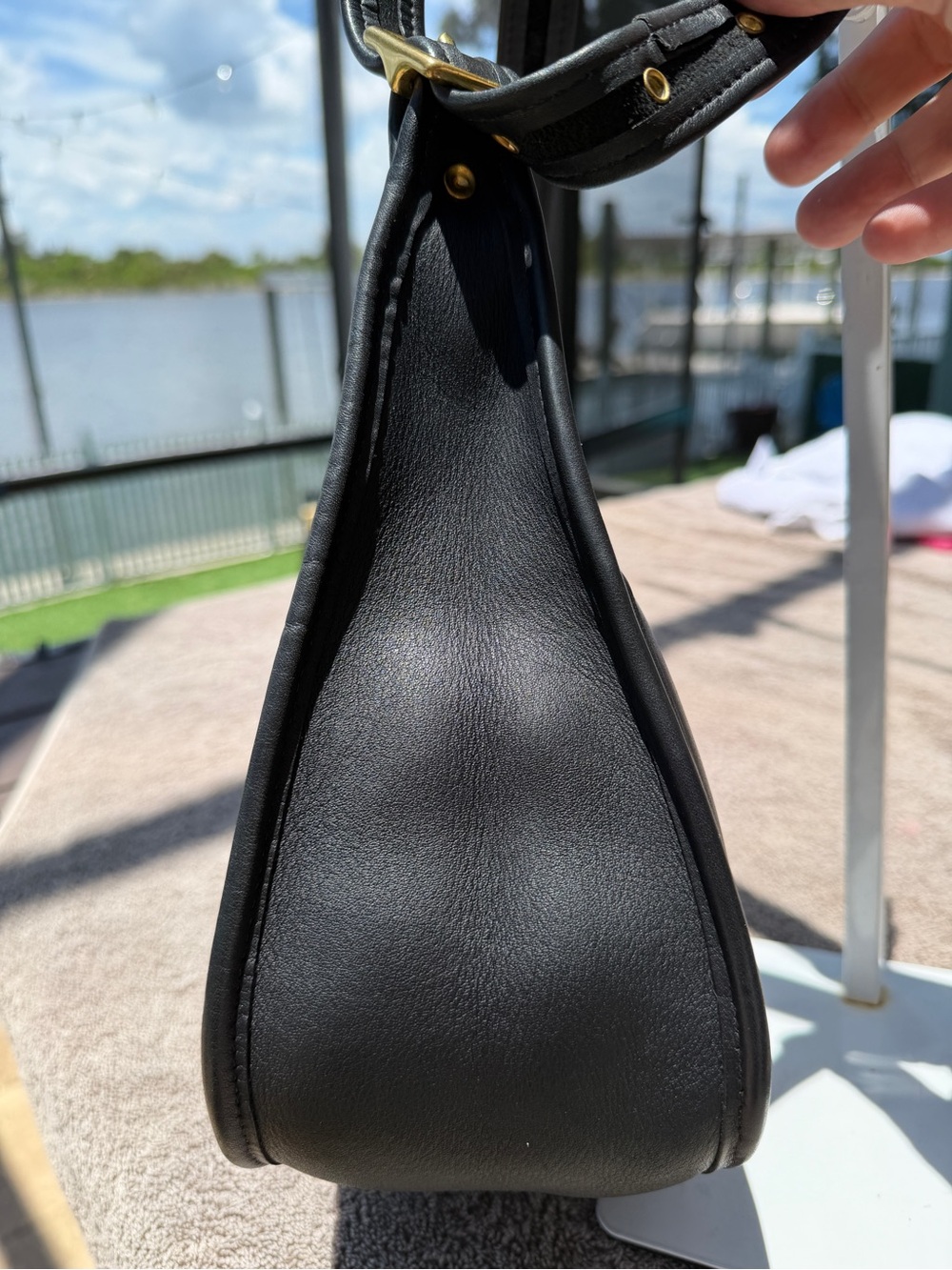 Coach Vintage Black Leather Janice Legacy Crossbody 9950 Dominican Republic - Picture 8 of 14